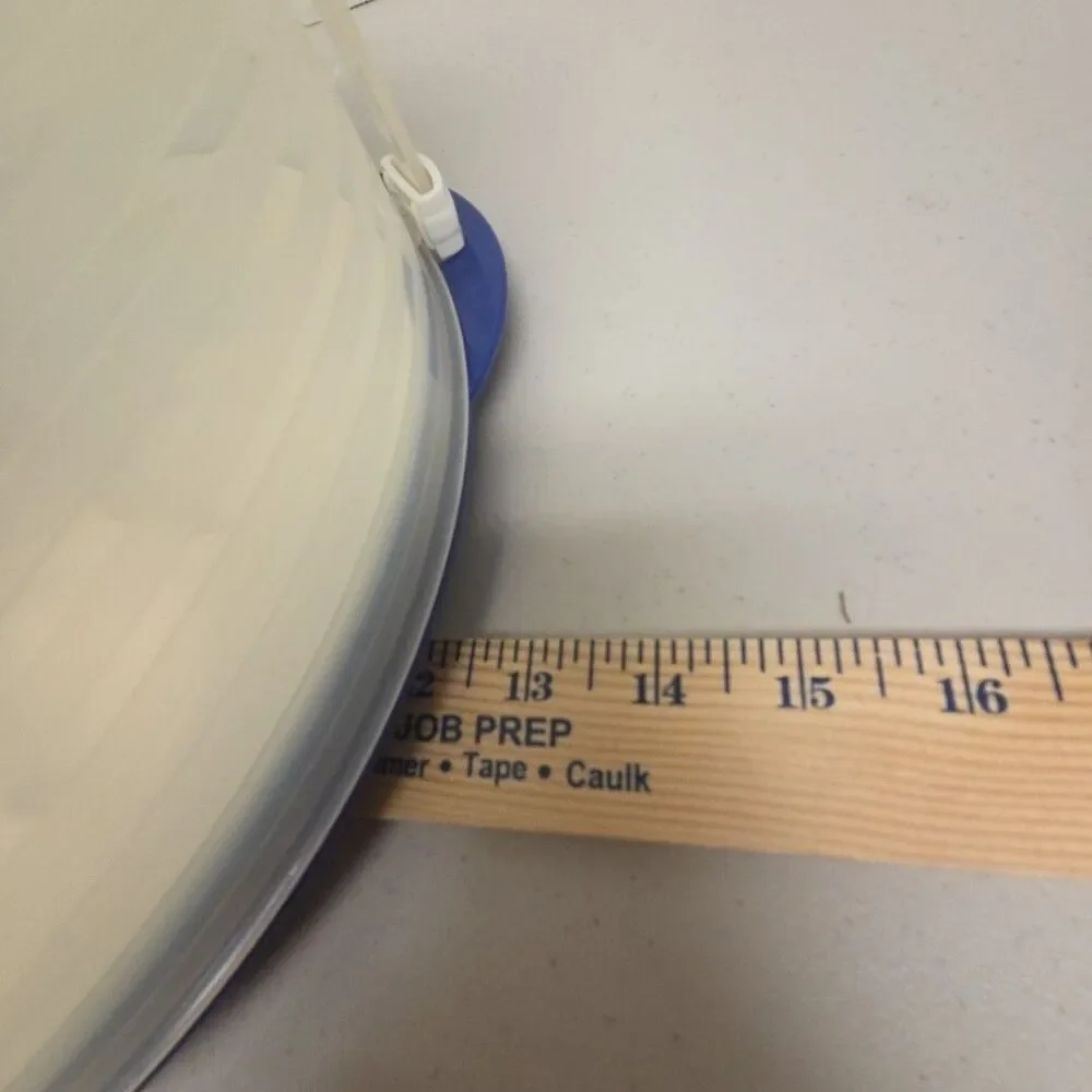 VTG Tupperware Blue Round Cake Taker Carrier, 12